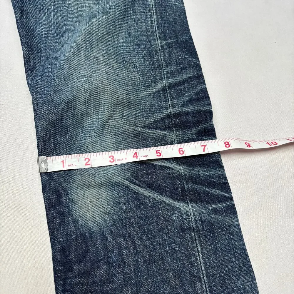 RRL Double RL Slim Fit Japan Woven Selvedge Denim Jeans Men's 29x32 Whiskering